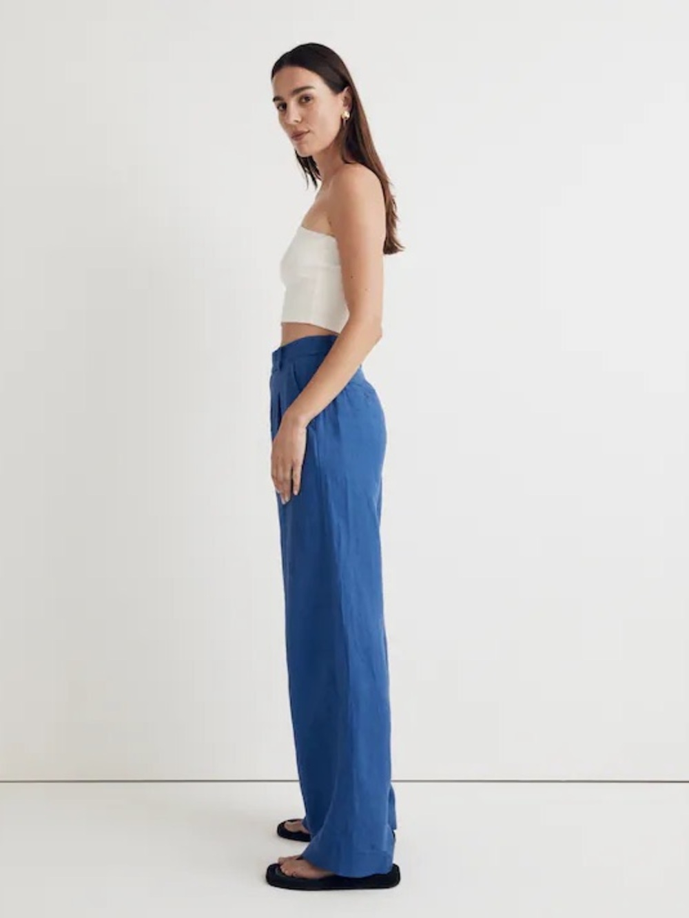 Madewell Linen Harlow Pant - Picture 2 of 4